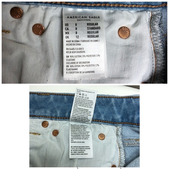 American Eagle Outfitters Nex(T) Level Stretch Tapered High Rise Blue Jegging 8R - Picture 14 of 16